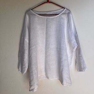 CP Shades white linen shirt